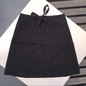 & other stories mini skirt with a tie